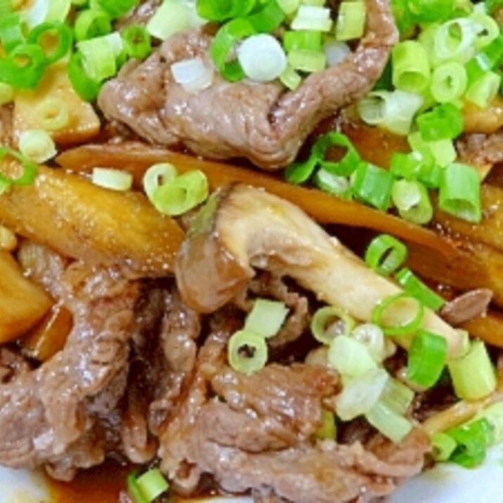 定番料理☆　「牛肉とごぼうのしぐれ煮」